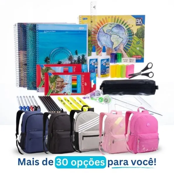 Kit Ensino Fund. 7º ao 9º ano + Mochila